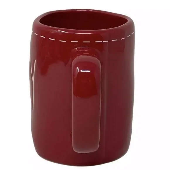 Rae Dunn Joy Stitch Holiday Mug Christmas Coffee Tea Cook Gift Matching Festive - Picture 4 of 6